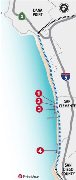 coastal rail emergency projects map