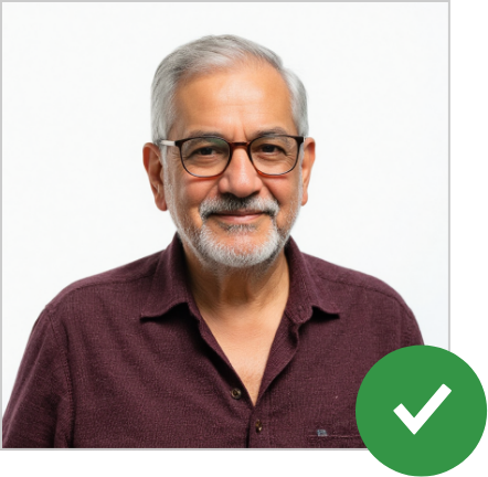 Acceptable photo example