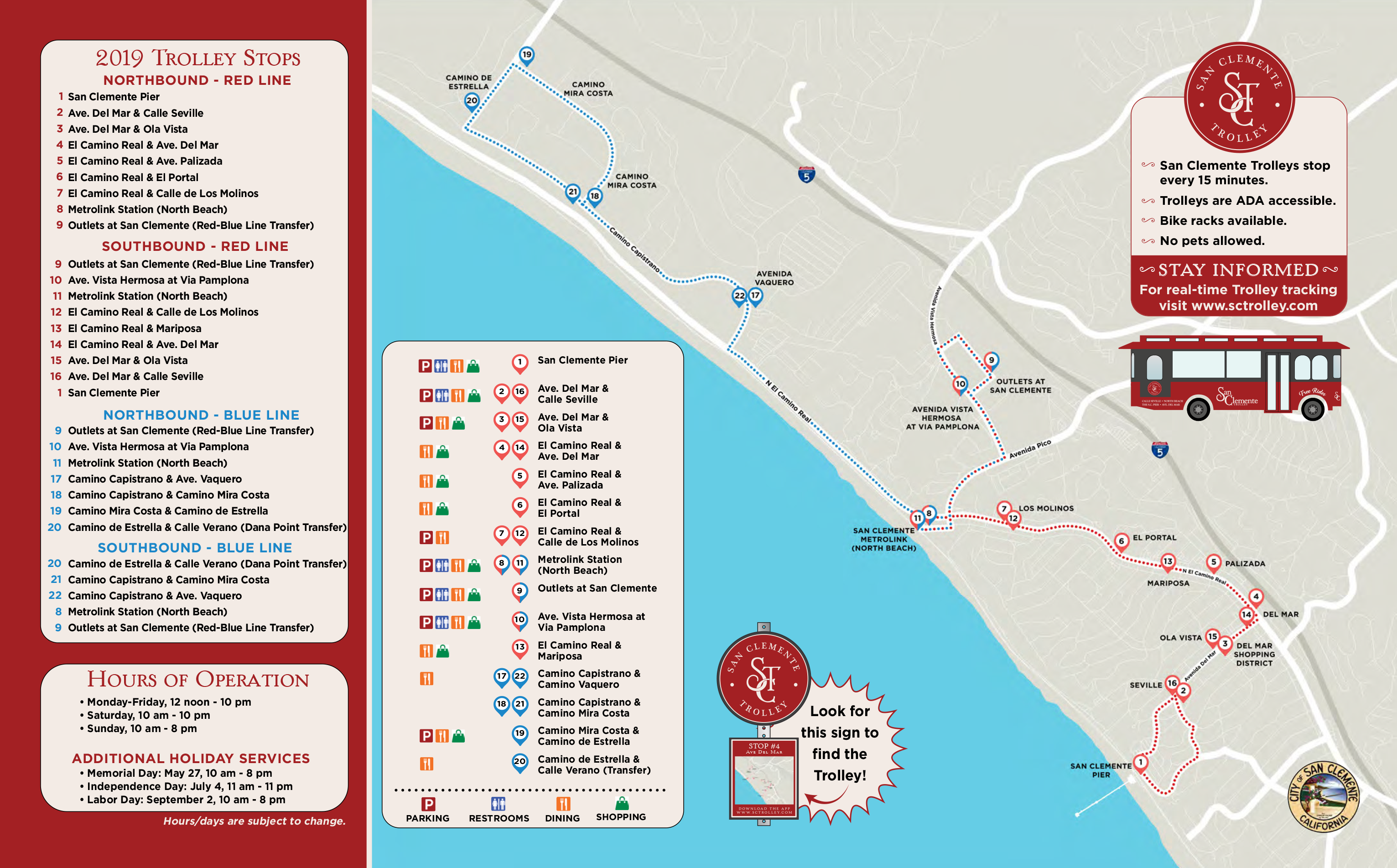 san clemente trolley map