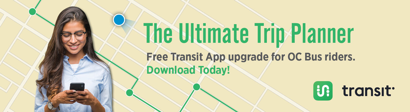 Transit App header
